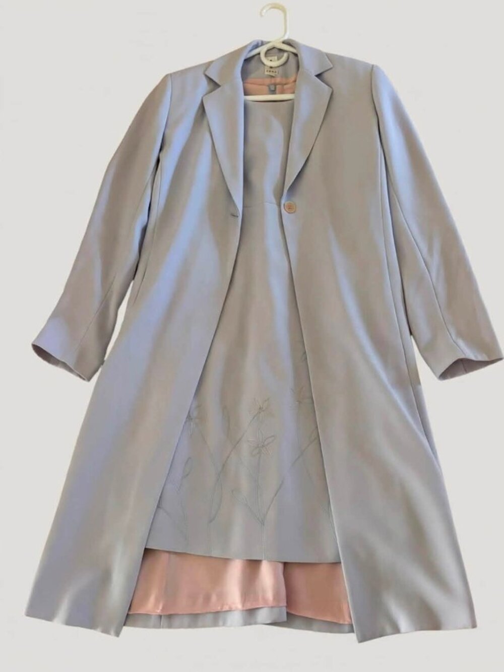 A Line Dress with Over Coat
